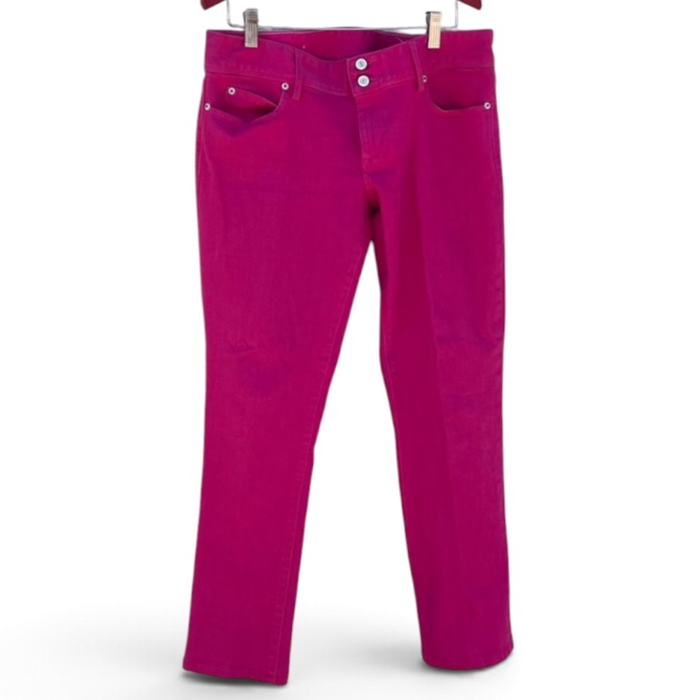Lilly Pulitzer Vibrant Hot Pink Worth Straight Jeans Size 10 Barbiecore